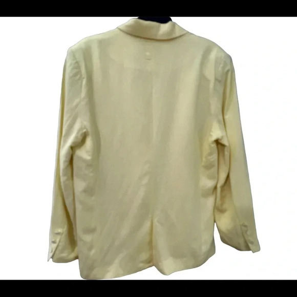 COPY - BARDOT / Revolve Summer Linen Blazer in Sunshine Front Single Button Siz… - Picture 6 of 14